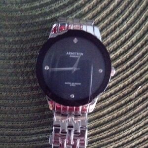 Armitron Black and Silver Men's Watch